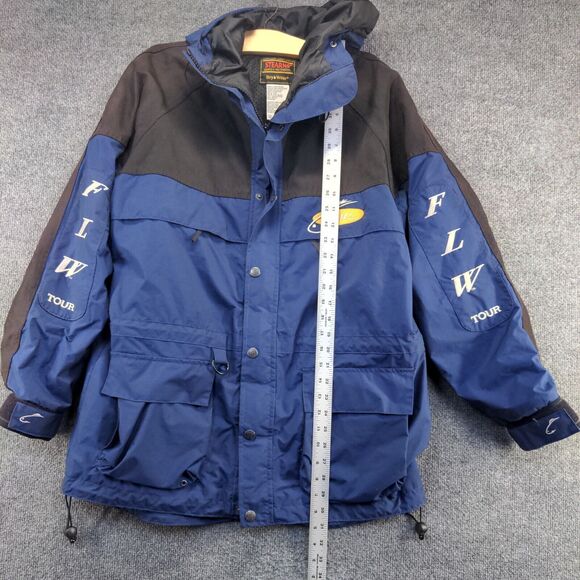 Fishing League Worldwide Stearns Men's Dry Wear Jacket Blue Size M Nylon Logo - Picture 9 of 13